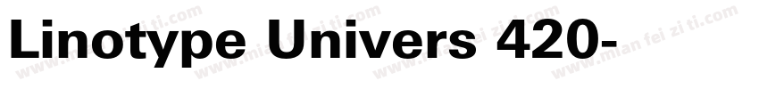 Linotype Univers 420字体转换